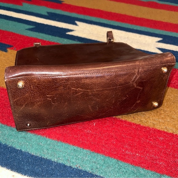 Vintage Kate Spade Leather Brown Purse Y2K shoulder bag - Picture 4 of 8